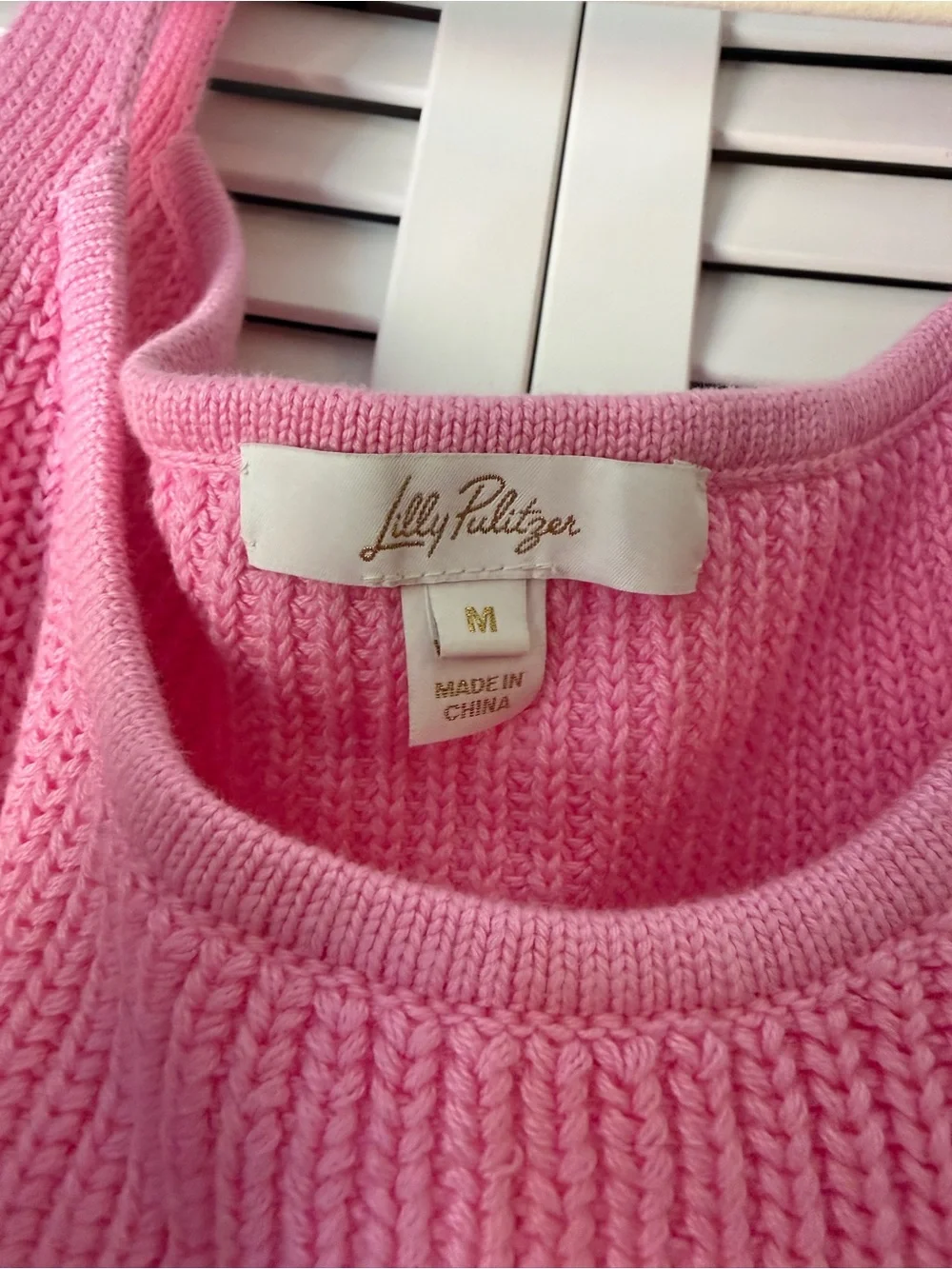 Lilly Pulitzer Pink Ribbed Knit Tank